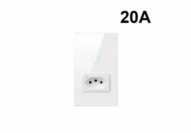 Interruptor inteligente com tomada 20A